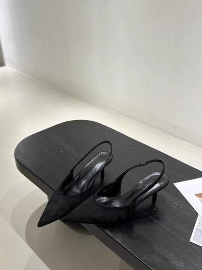 Luxury High Heels Sandals Women Sexy Pointed Toe Shoes for Woman Slippers New Party Shoes Pumps Elegant Slides Mujer Zapatos