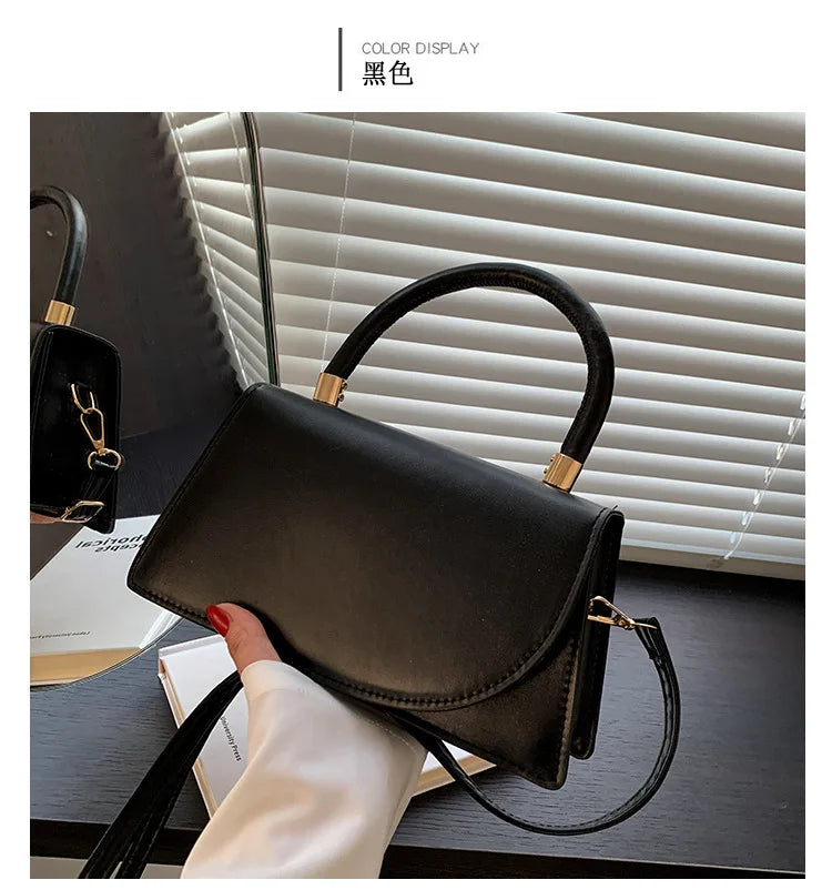 Texture Small Bag for Women, New Trend This Year Solid Color Crossbody Bag, Fashionable Hand-held Small Square Bags Trend
