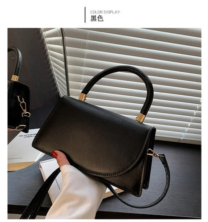 Texture Small Bag for Women, New Trend This Year Solid Color Crossbody Bag, Fashionable Hand-held Small Square Bags Trend