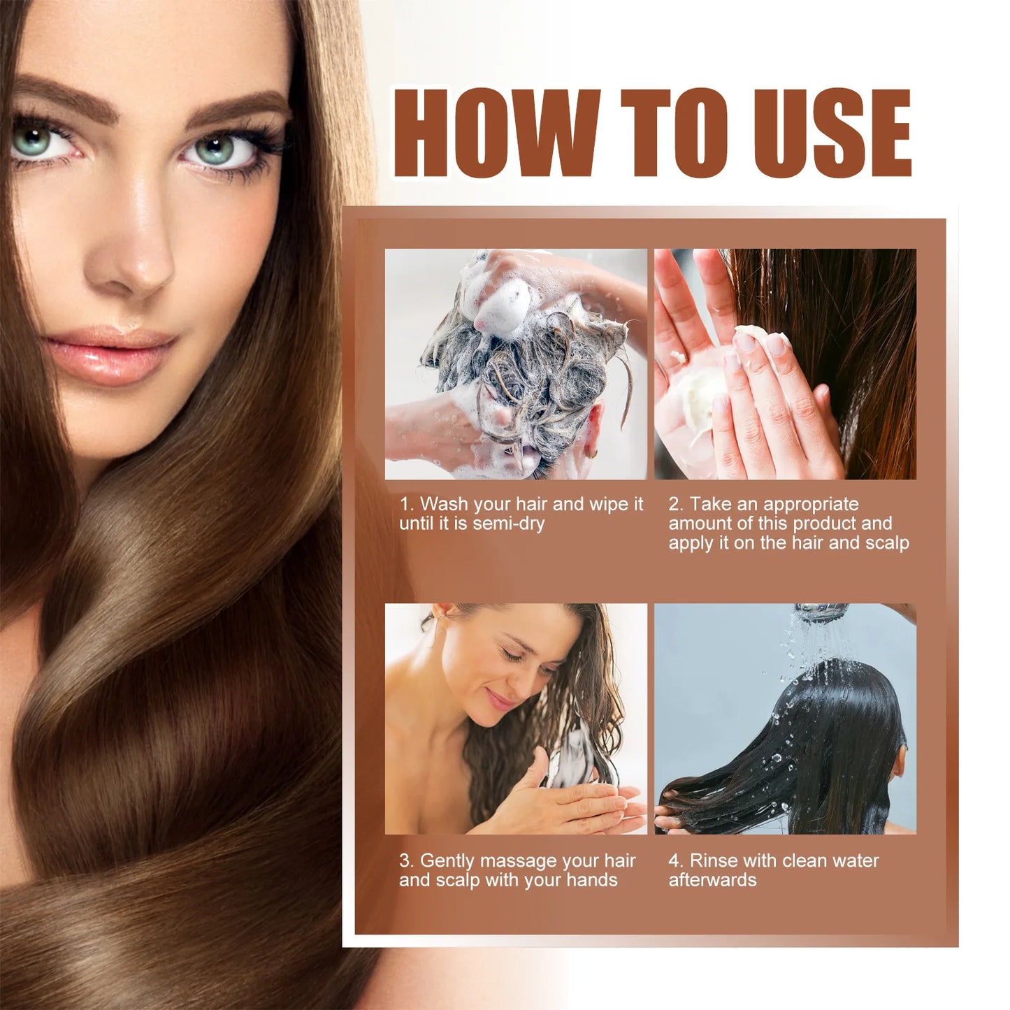 EELHOE Natural Batana Oil Deep Moisturizing Smooth Thick Hair Growth Shampoo and Conditioner for Damaged Hair Keratin Treatment