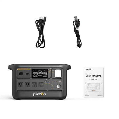 Refurbished-PECRON Portable Power Station F1000LFP PECRON 960Wh 1500W LiFePO4 Battery Expandable