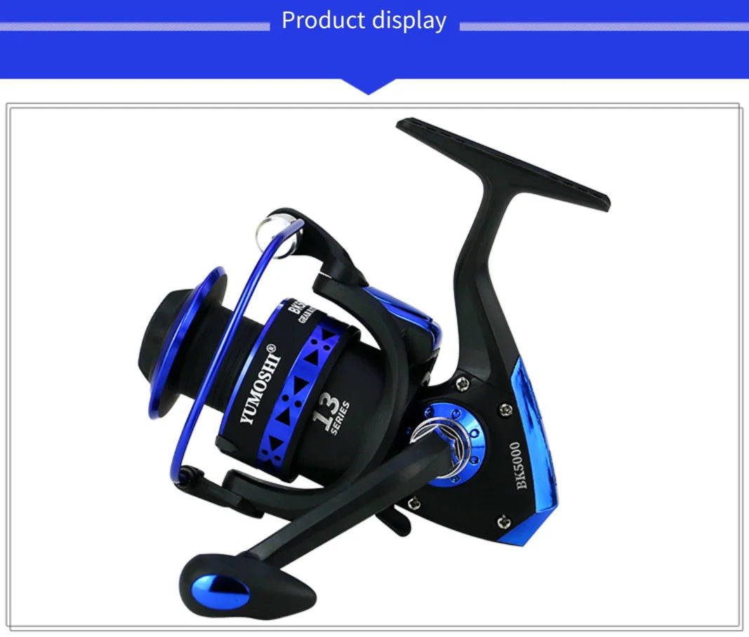Spinning Reel Fishing Reel 1000-7000 Size Optional Metal Spool Fishing Reel Suitable for Saltwater and Freshwater Carp Lure Surf