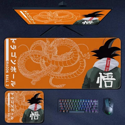 High Quality Print Dragon Ball Leather Mouse Pad Oversized Japanese Anime Nostalgic Son Goku Desk Mat Keyboard Pad Notebook Pad
