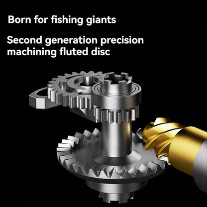 Spinning Fishing Reel 33LBs Max Drag 5.2:1 Gear Ratio Water Resistant Design for Bass Trout Salmon Freshwater Angling Pesca
