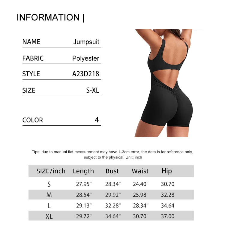 Summer 2025 High-Waisted One-Piece Shorts with Shoulder Straps Slimming Hip Lifting Sexy Sports Yoga Wear