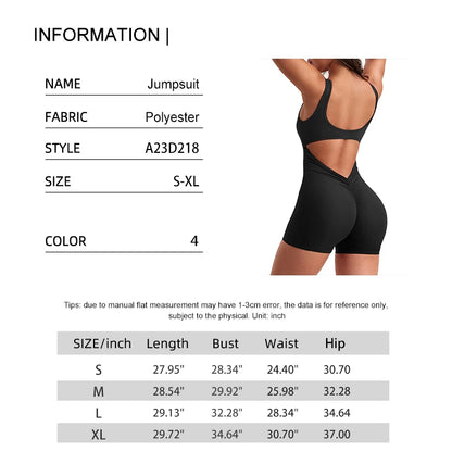 Summer 2025 High-Waisted One-Piece Shorts with Shoulder Straps Slimming Hip Lifting Sexy Sports Yoga Wear