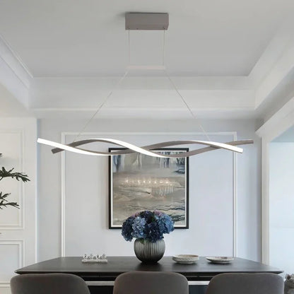 Modern Rotate Led Pendant Lights Dimmable for Kitchen Island Table Dining Room Office Chandelier Decor Lighting Lusters Fixture