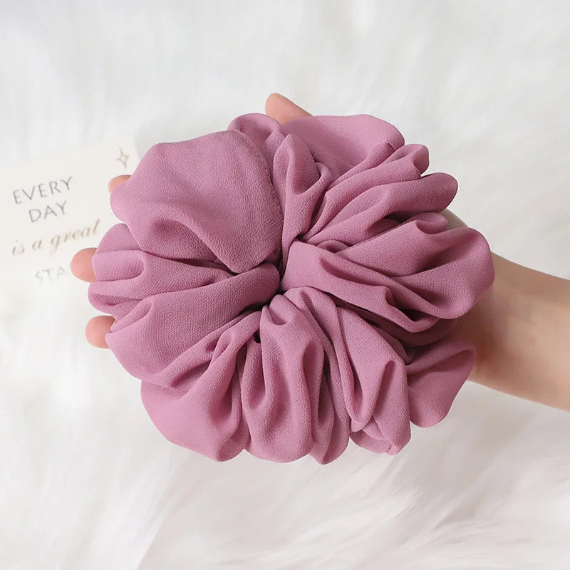High Quality Extra Large Premium Oversize Malaysia Chiffon Big Size Muslim Hijab Scrunchies