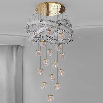 Modern home decor led lights pendant light lamps forstaircase Chandeliers for living room hanging light indoor lighting