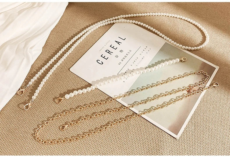 Mobile Phone Bags Pearl Chain Crossbody Bag for Women Shoulder Bags Makeup Bag Purse and Handbags Mother Kids Bag for Girl Сумка