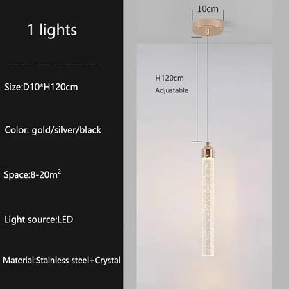 Modern Ceiling Chandelier Luxury Staircase Crystal Chandeliers Duplex Attic Villa Living Room Pendant Lights Home Decor Lighting