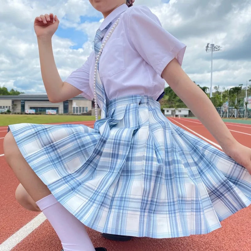 Japanese Bow Tie Skirt Set Student Pleated Skirt Jk Uniform Korean School Sexy Girl Preppy Style Seifuku Japanese School Uniform