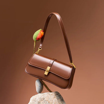 YANATARI Underarm Cowhide Genuine Leather Handbags Women Vintage Shoulder Bag Female Crossbody Bags Luxury High Quality 2025