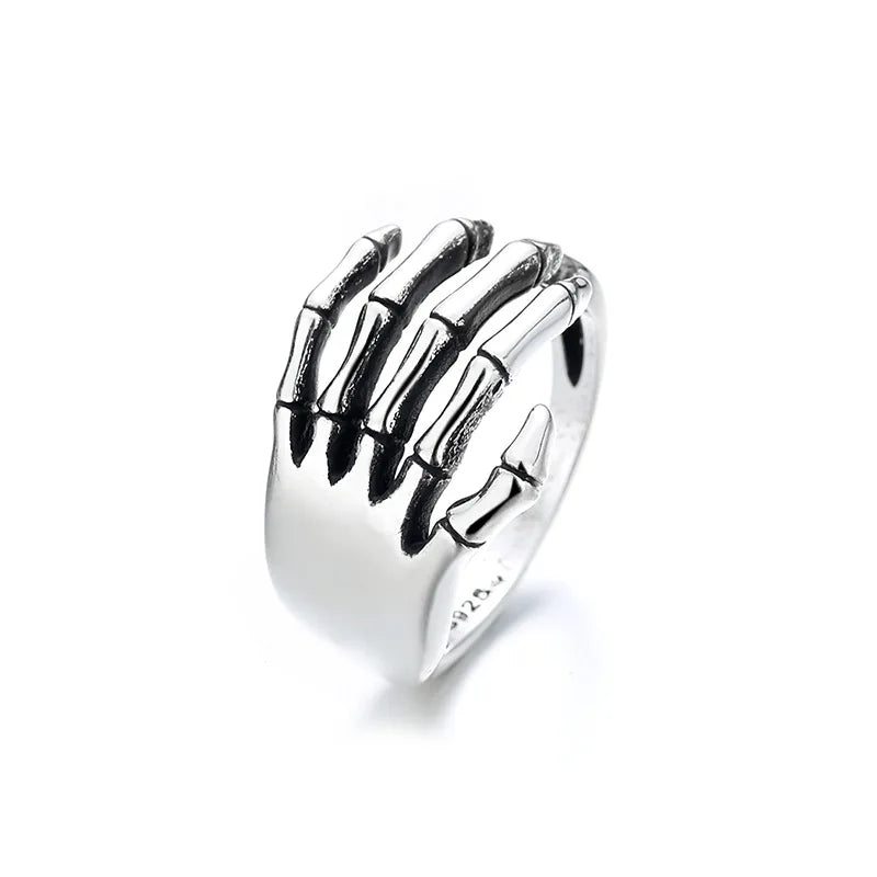 VENTFILLE 925 Sterling Silver Geometric Multilayer Round Bead Ring Female Fashion Punk Temperament Prevent Allergy Charm Jewelry