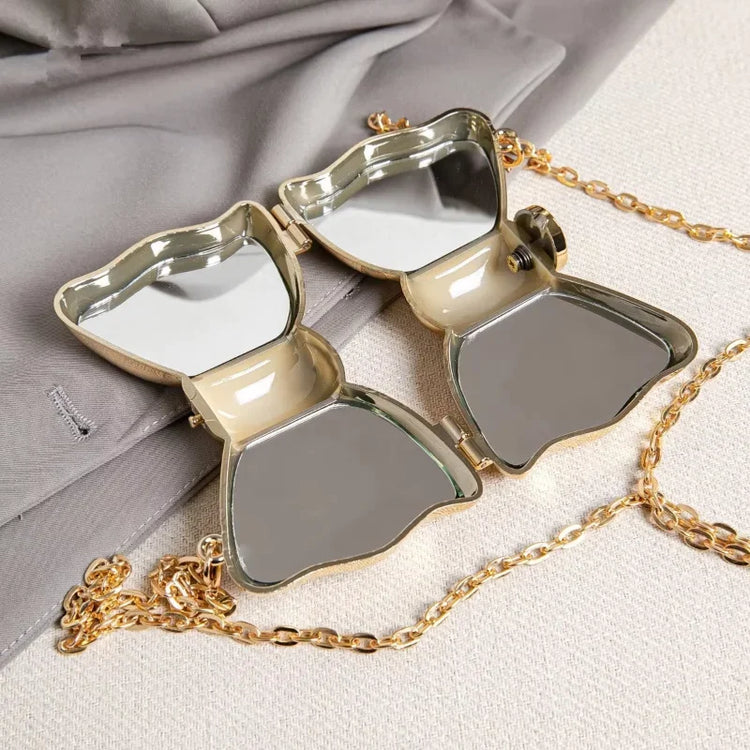 Golden Evening bag Purses and handbag luxury Designer shoulder bags funny shape Party Wedding Round Acrylic Shiny Clutch purse