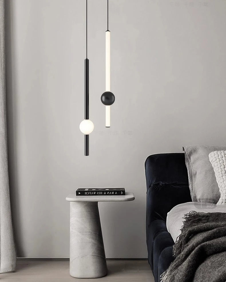 1pc Modern Home Decor LED Lights Bedroom Lamp Bedside Pendant Light Lamps LED Chandeliers Hanging Light Indoor Lighting