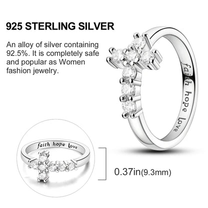 925 Sterling Silver Infinite Love Ring Original Luxury Design Zircon Finger Rings For Women High Quality Wedding Jewelry Gift