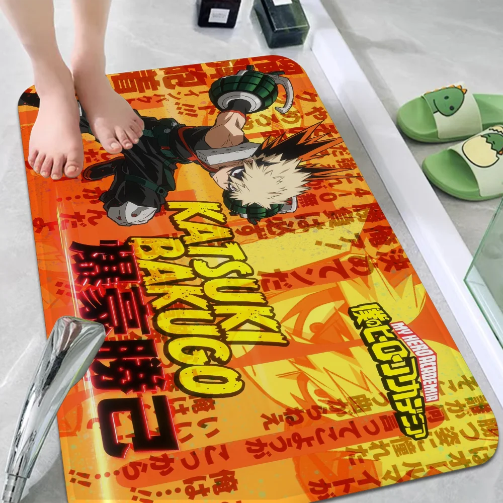 Bakugo Katsuki Floor Mat Non-Slip Laundry Room Mat Laundry Decor Balcony Child Living Room Bedside Mats