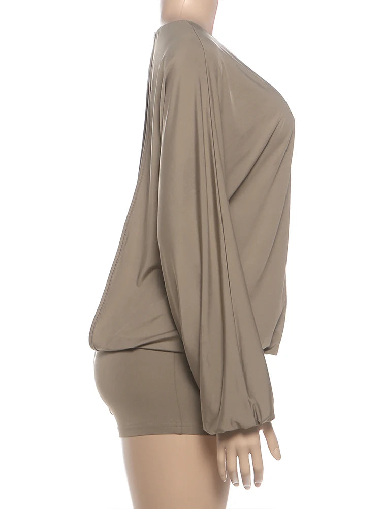 Weird Puss Sexy Backless Romper Women O-Neck Full Sleeve Hottie Simple Fashion Street Stretch Slim Midnight Clubwear Playsuit