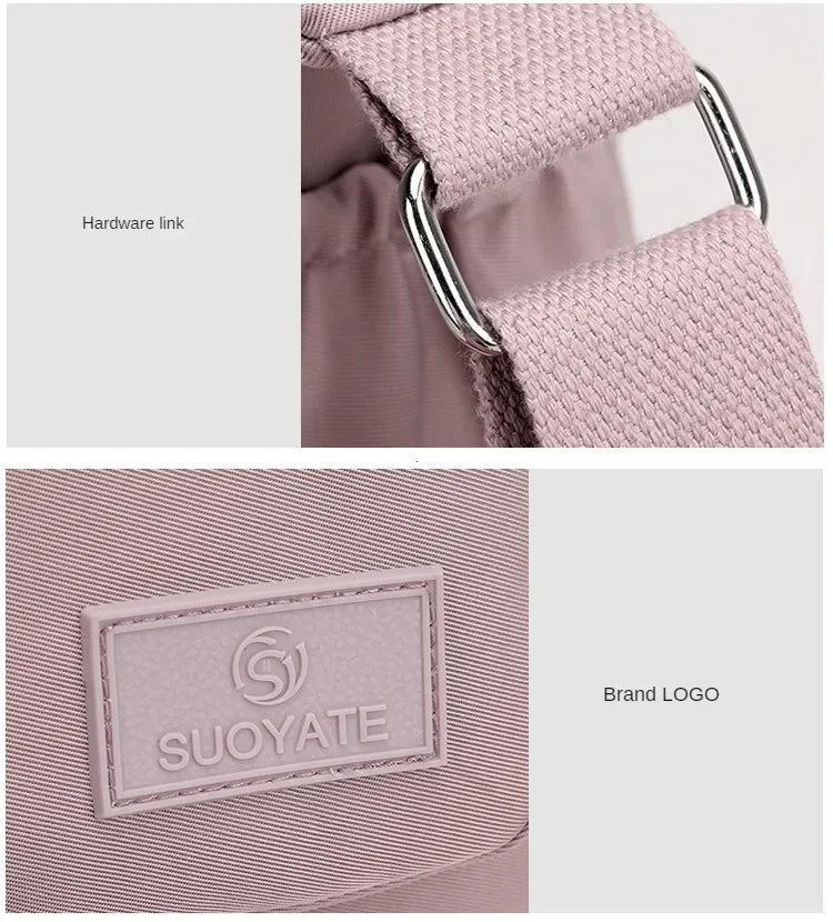 Fashion Shoulder Crossbody Bag for Women Messenger Bags Waterproof Nylon Ladies Handbag Tote Bags for Women Sac A Main Femme