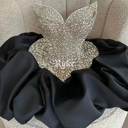 Rylee Sweetheart Neck Prom Dresses Rhinestones Mini Customized Evening Woman Dresses Gorgeous Sleeveless vestidos de gala 2026