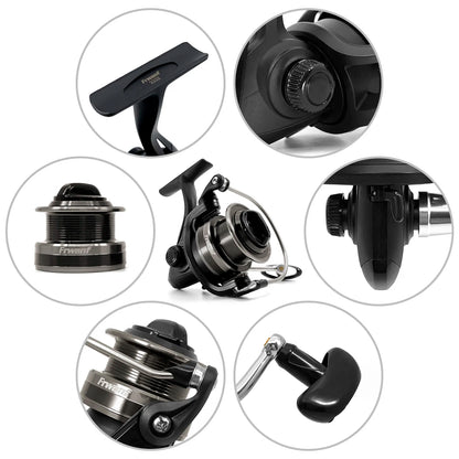 5.0:1 Spinning Fishing Reel Shallow Spool Max Drag 10kg 8BB Bass Pike Fishing For Carp fishing Wheel Salt Water Fishing Reel