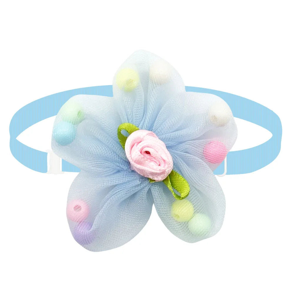50/100 pcs Dog Cat Bow Ties Dog Grooming Product For Small Medium Lace Flower Dog Bow Tie Necktie Pet Dog Supplies