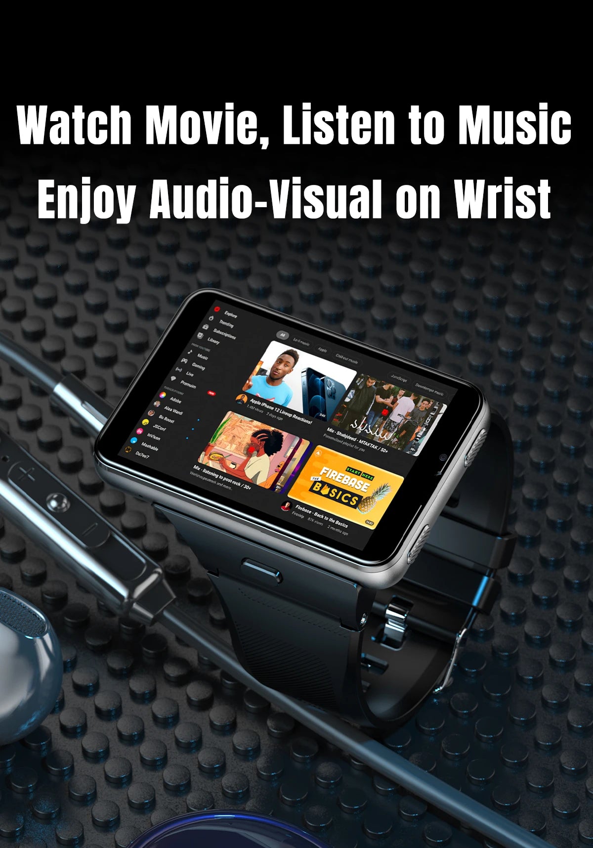 S999 Smart Watch 4G LTE MTK6761 Core 4GB 64GB 2.0MP+8.0MP GPS WIFI 2.88 inch Dual Cameras Smartwatch 2300mAh Battery VS DM101