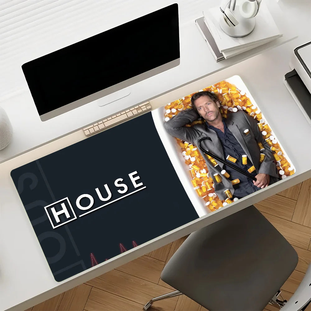 Classic TV House Mouse Pad Non-slip Rubber Gamer Balance Computer Mat Decoracion Deskmat Laptop Office Large