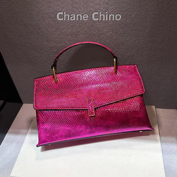 Luxury Designer Brand New High Quality Leather Handbags for Women Fashion Trend Snake Print Shoulder Bag сумка женская Hot Sale