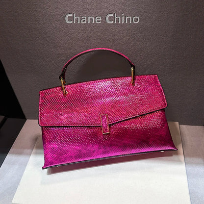Luxury Designer Brand New High Quality Leather Handbags for Women Fashion Trend Snake Print Shoulder Bag сумка женская Hot Sale