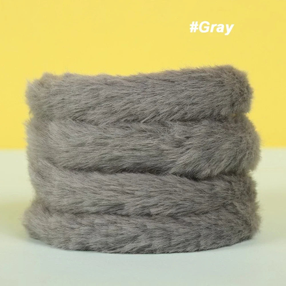 1m Plush Rabbit Hair Twisting Rod Color Fur Ribbon Tapes Rod DIY Gift Plush Twist Wire Stick Dog Toy Handmade Sewing Accessories