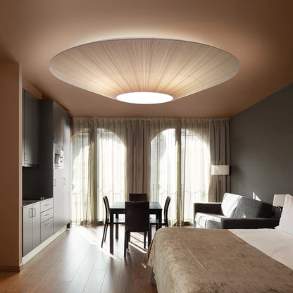 Wabi-sabi Minimalist LED Ceiling Chandeliers Lamps Flush Mount Fabric Pendant Lights Home Decoration Dinning Living Room Bedroom