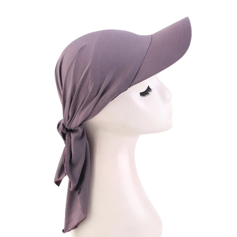 2024 New Instant Hijabs Hijab Cap for Women Bonnet Voile Muslim Sun Hats Scarf Wrap Baseball Caps Bandana Hijab Bonnet Turban