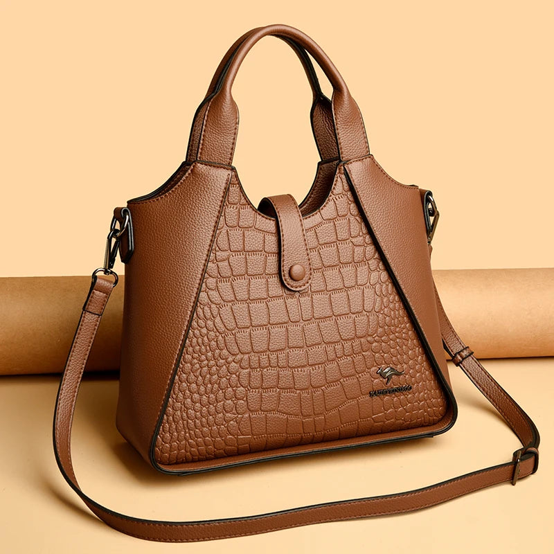 Luxury Designer Handbag Brand High Quality Soft Leather Bags 2024 Sac Crossbody Shoulder Bag For Womens Casual Tote Bag Bolsos