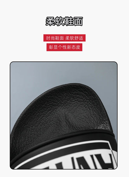 Fashion Designer Slippers Man Large Size 48 Comfortable Soft Men's Slides Non-slip Outdoor Beach Shoes For Men Casual Slippers