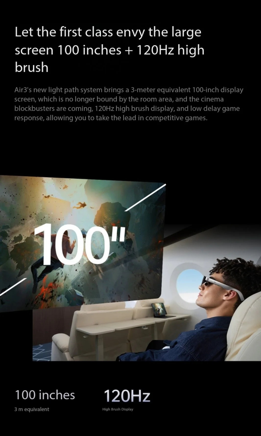 Rayneo Air 3 smart AR glasses HD viewing portable screen 120Hz1080P high refresh