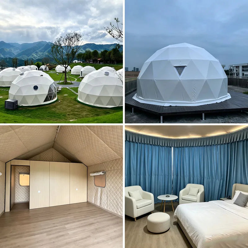 Luxury Dome Tent Outdoor Glamping Pod House for Eco Camping Resort Vacation Stay Customizable