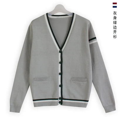 Japanese JK Uniform Cardigan Class Uniform British Student School Uniform Knitted Sweater