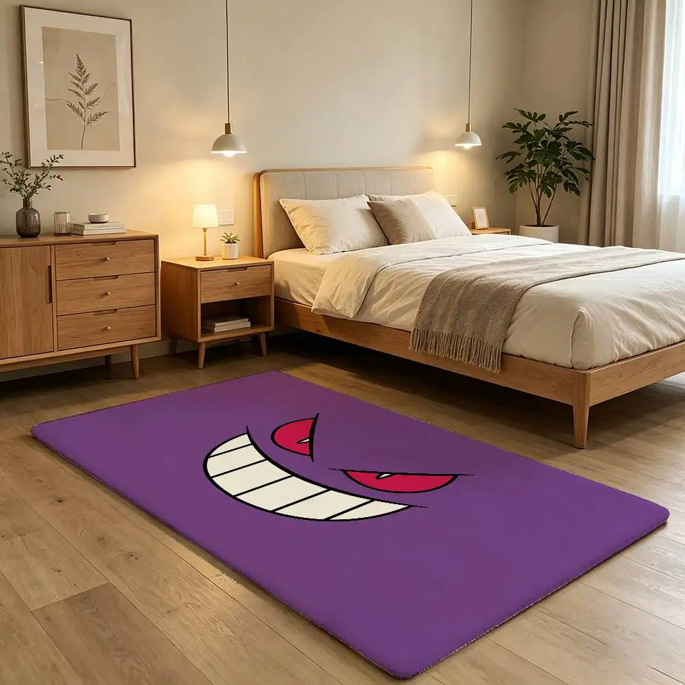 Anime Cute G-Gengar Carpet Bathroom Anti-slip Mat Door Mat Home Decoration Mat Entrance Door Mat Scratch-resistant Door Mat