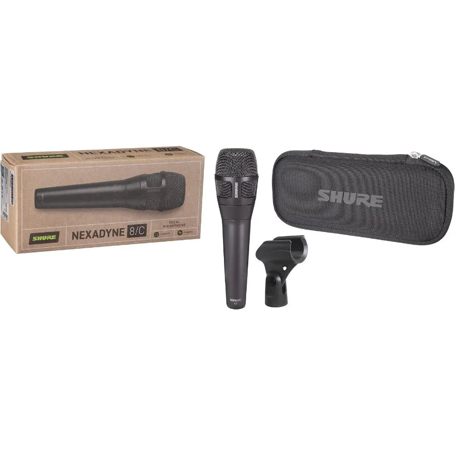 Nexadyne 8/C Cardioid Dynamic Vocal Microphone with Revonic Dual-Engine Technology - XLR Wired Mic for Live Vocals, Studio Reco