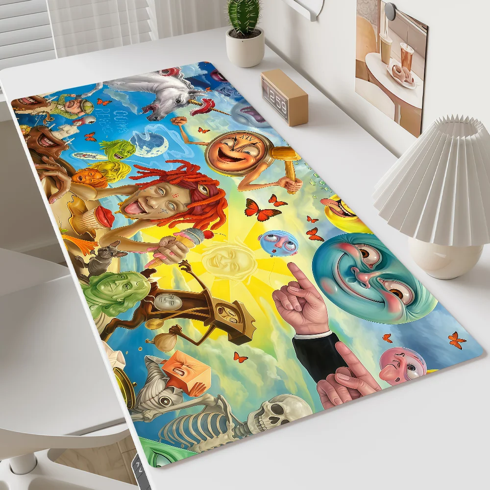Singer T-Trippie Redd Mouse Pad Large Cute Non-slip Lockedge Desktop Computer Desk Mat Keyboard MousePad Office Gamer Student