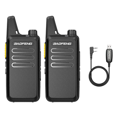 2/4PCS Mini Walkie Talkie Baofeng BF-T20D Portable Two Way Radio Charging USB VOX For BF-C9 BF-888S for Station Hotel Hunting