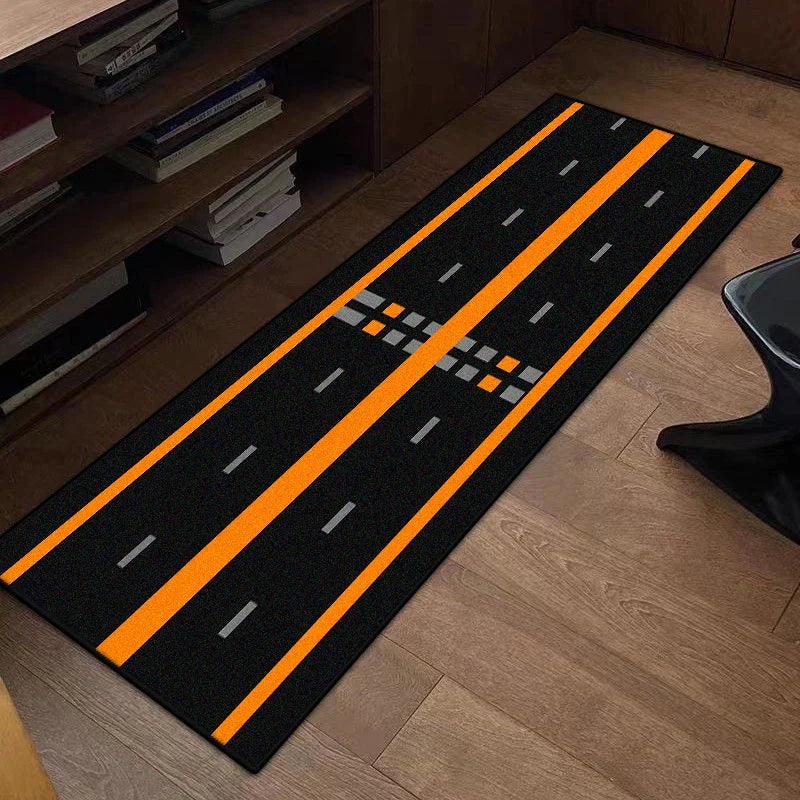 Motorcycle Special Carpet Anti-slip Bedroom Decor Rugs Creative Carpets for Living Room Home Long Strip Floor Mat Washable Rug