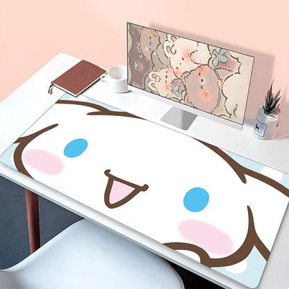 Kawaii Mouse Pad Laptop Anime Gamer Cabinet Keyboard Rug Cute Cartoon C-cinnamoroll Desk Mat PC Gaming Mousepad For Girl Gifts