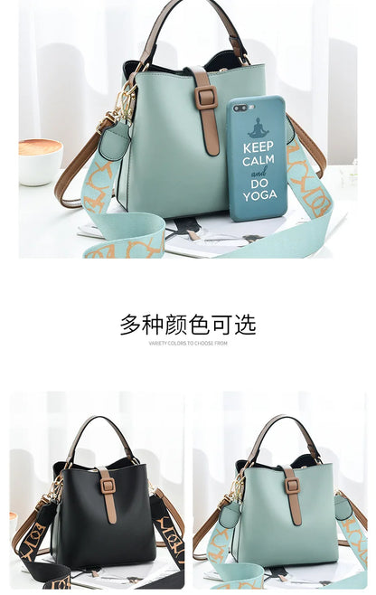 Fashionable Wide Shoulder Strap Women Handbag Classic Retro Small Square Bag Luxury Brand Designer Single Shoulder Crossbody Bag