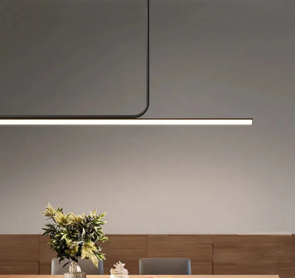 One-word Long Strip Led Restaurant Pendant Lights Nordic Simple Dining Table Bar Chandeliers Modern Home Indoor Lighting Lamps