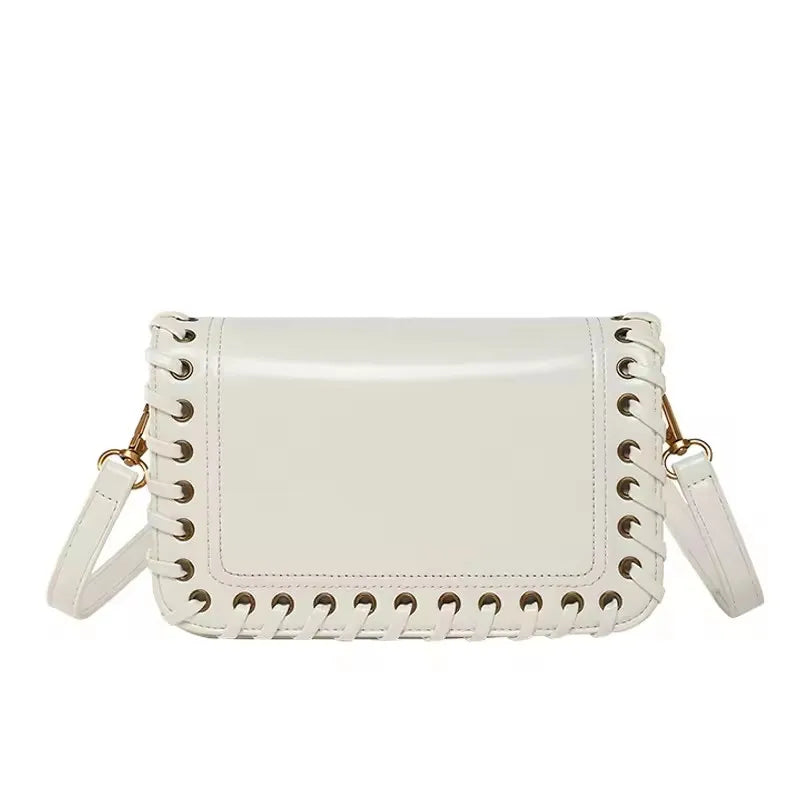 Solid Color Flip Crossbody Bag For Women Small Handbag Women Fashion Designer Bags PU Leather Shoulder Bag Female Purses