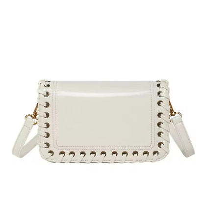 Solid Color Flip Crossbody Bag For Women Small Handbag Women Fashion Designer Bags PU Leather Shoulder Bag Female Purses