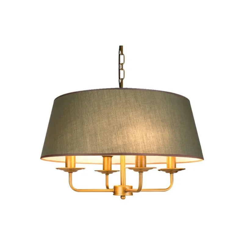 Modern Ceiling Chandeliers Stylish Simplicity Nordic Fabric Lampshade Living Room Dining Bedroom Home Decor Lightings Led Lights